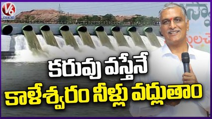 Minister Harish Rao Fires On Opposition  Over Kaleshwaram  Project Development _ V6 News (3)