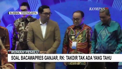 Soal Jadi Calon Kuat Pendamping Ganjar, Ridwan Kamil: Takdir Tak Ada yang Tahu