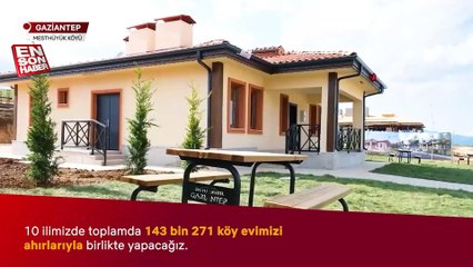 Deprem bölgesinin köy evleri hızla yükseliyor