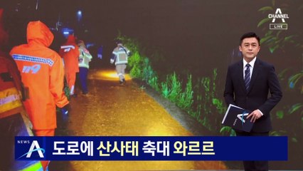 도로에 산사태, 축대 와르르…전국 비 피해 잇따라