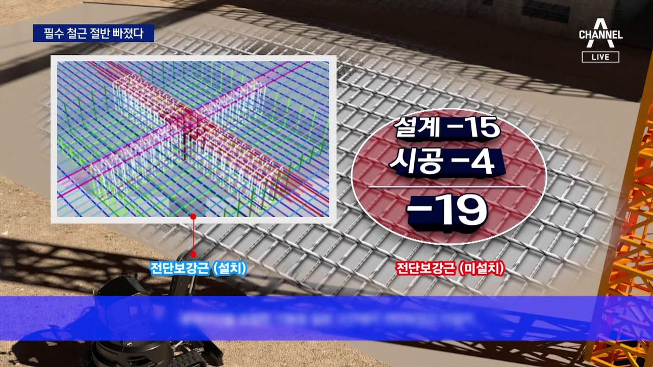 필수 철근 절반이 없었다…설계·시공·감리 ‘총체적 부실’