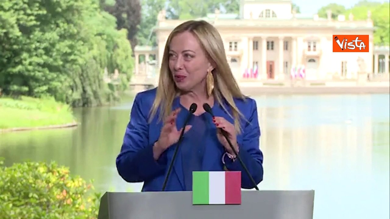 Meloni: "Non ci sono divisioni, Polonia e Italia vogliono fermare migranti illegali"