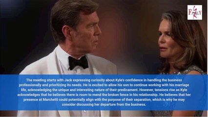 Kyle Calls It Quit and Leaves Marchetti But There’s a Twist Young and the Restle