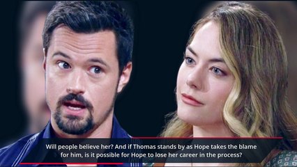 Thomas Watches as Hope Sacrifices Her Life for Him_ The Bold and The Beautiful S