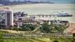 Eastbourne, in East Sussex, photographed from the South Downs at Beachy Head on July 5 2023