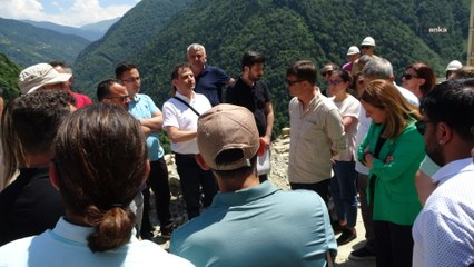 Cengiz İnşaat'ın Eskencidere Vadisi'ndeki taş ocağına yapılan keşifte İkizdereli yurttaşlar, keşif alanına alınmadı
