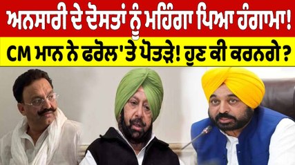 ਅਨਸਾਰੀ ਦੇ ਦੋਸਤਾਂ ਨੂੰ ਮਹਿੰਗਾ ਪਿਆ ਹੰਗਾਮਾ! CM Mann ਨੇ ਫਰੋਲ'ਤੇ ਪੋਤੜੇ! ਹੁਣ ਕੀ ਕਰਨਗੇ? |OneIndia Punjabi