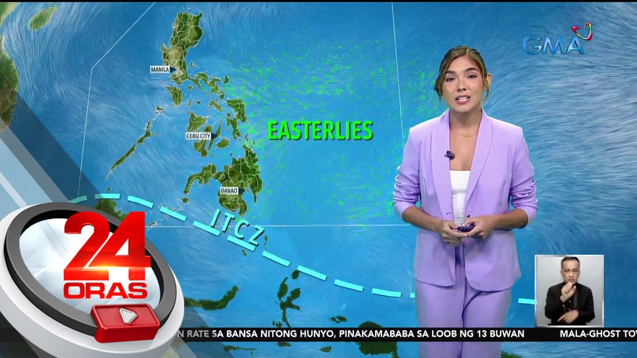 ITCZ, easterlies at localized thunderstorms, magpapa-ulan sa iba't ibang lugar sa bansa | 24 Oras