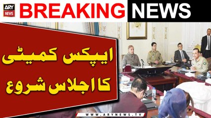 Apex Committee meeting started under the chairmanship of PM Shehbaz