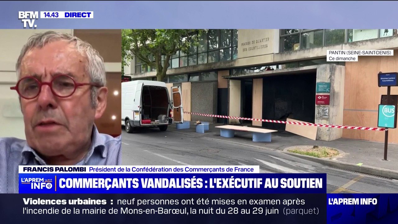 Commerçants vandalisés: "Le gouvernement assure son rôle de protecteur" estime Francis Palombi, président de la Confédération des commerçants de France