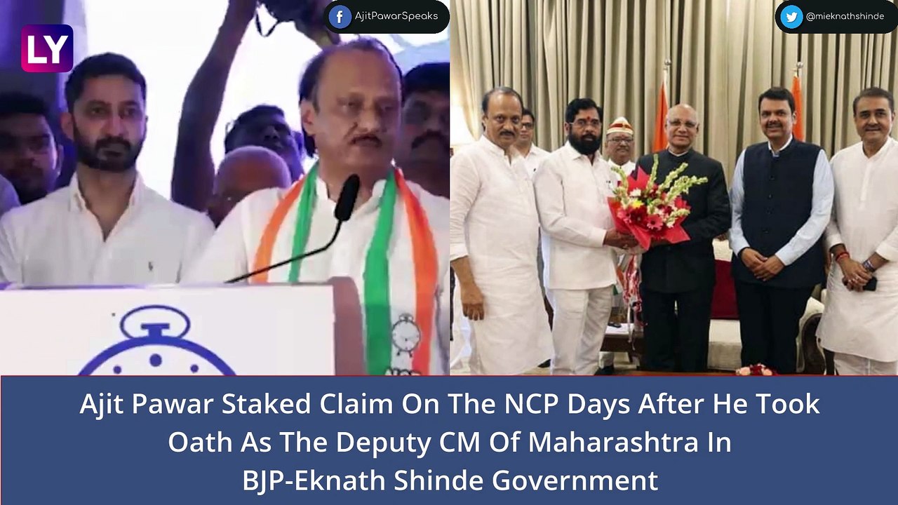 Ajit Pawar Stakes Claim on NCP and Its Clock Symbol, Sharad Pawar Faction Prepares for Battle