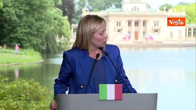 Meloni: Polonia e Italia a fianco nella difesa di Kiev