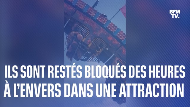 Ces personnes sont restées coincées des heures la tête à l’envers dans une attraction