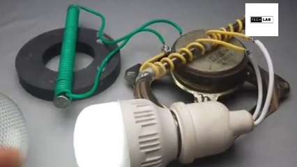 WOW Experiment Electric Science Magnet​ & Speaker / New Ideas Free Energy 100%