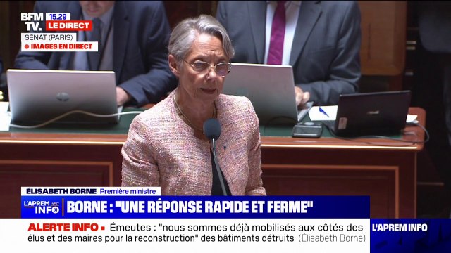 Élisabeth Borne sur les émeutes: Les réseaux sociaux jouent un rôle important dans cette crise et facilitent l'organisation des violences