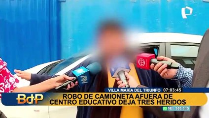 VMT: hieren de gravedad a padre e hijo luego que se resistieran al robo de su camioneta