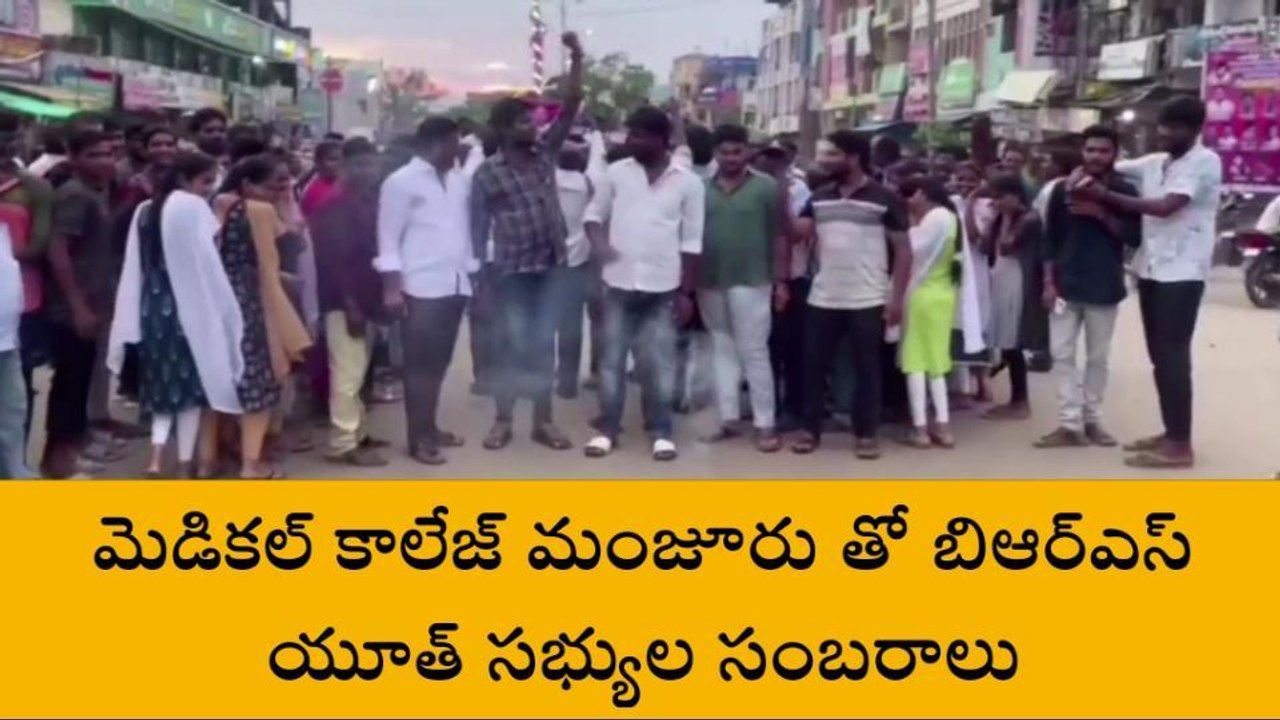 నర్సంపేట: మెడికల్ కాలేజ్ మంజూరి పట్ల బీఆర్ఎస్ శ్రేణుల సంబరాలు