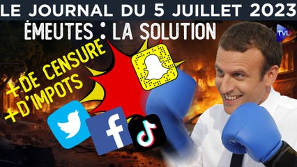 Les émeutes entre censure et factures - JT du mercredi 5 juillet 2023