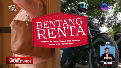 Designer bags at big bikes, for rent na rin?! | Dapat Alam Mo!