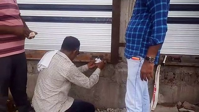 City Council's immediate action, construction started in sealed shops,