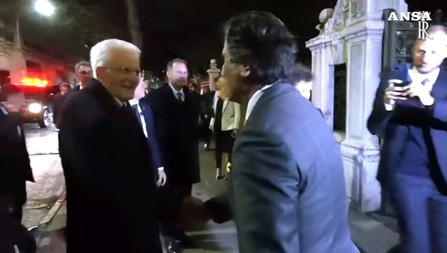 Mattarella in Cile, la visita alla sede di rappresentanza del Congresso a Santiago
