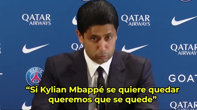 Al-Khelaifi: Es muy claro, no vamos a dejar salir gratis a Mbappé