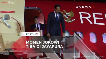 Momen Jokowi Tiba di Jayapura Usai Lawatan ke Papua Nugini