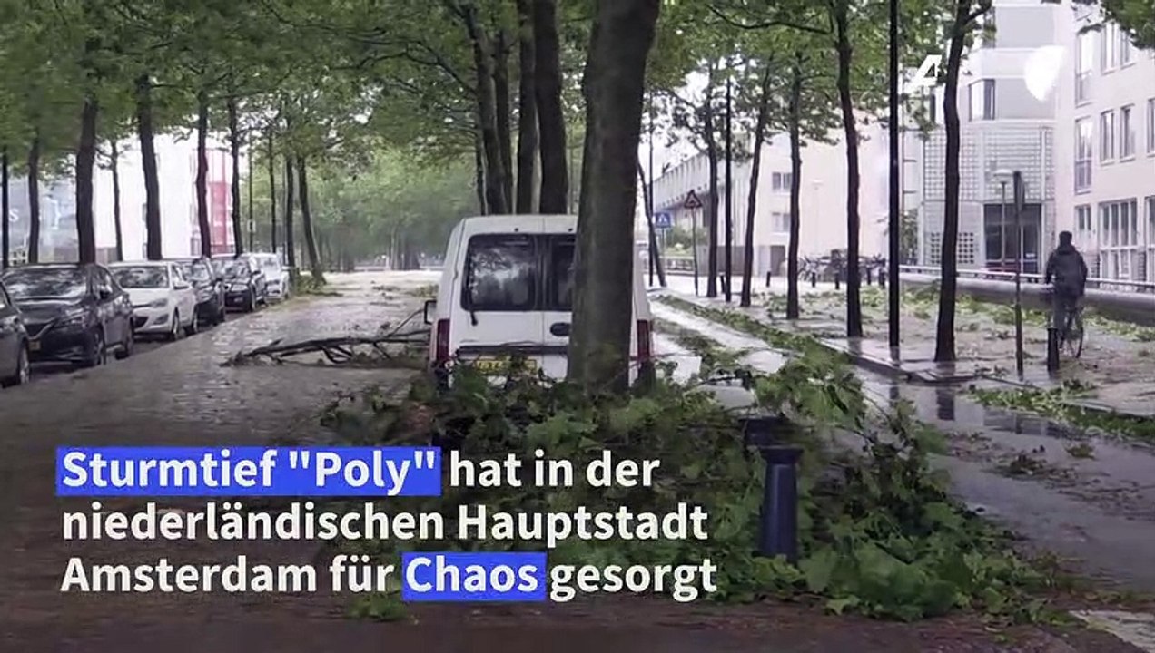 Sturmtief 'Poly' zieht über Deutschland und Niederlande hinweg
