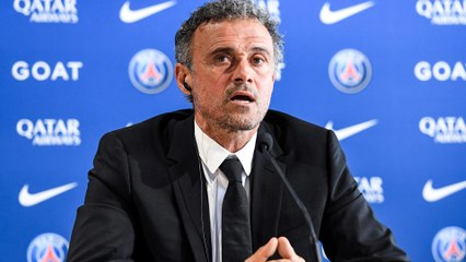 « J'étudie le français », la première prise de parole de Luis Enrique, nouveau coach du PSG