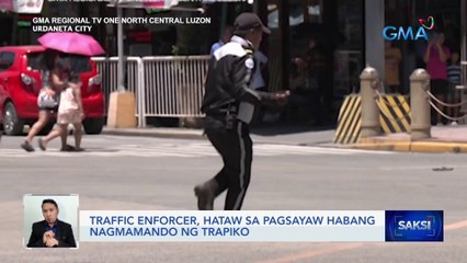 Traffic enforcer, hataw sa pagsayaw habang nagmamando ng trapiko | Saksi
