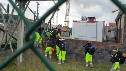 Entrée sur le site de la centrale
