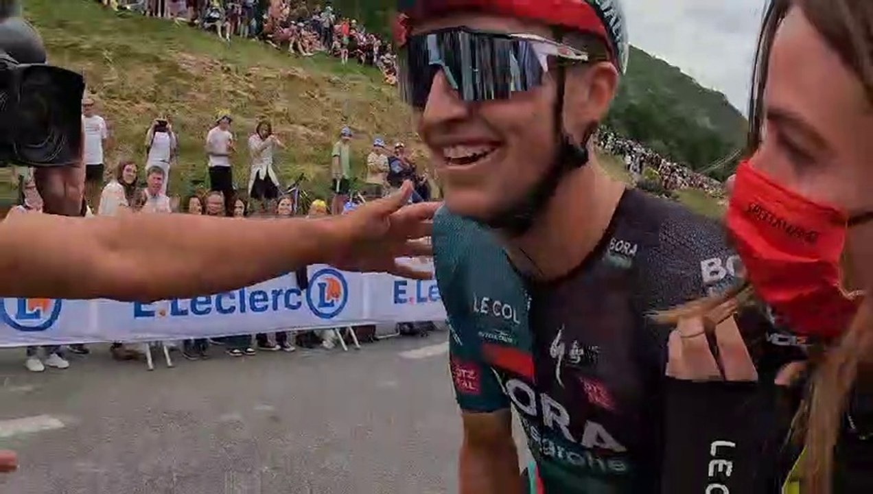 Winner's emotion Stage 5 - Tour de France 2023