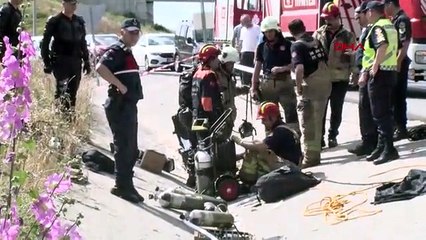 Un vieil homme coincé dans un puits d'eau à Arnavutköy, sauvé