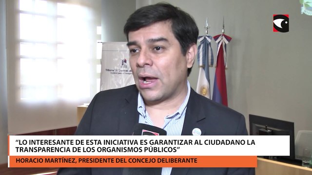 Lo interesante de esta iniciativa es garantizar al ciudadano la transparencia de los organismos públicos, señaló Horacio Martínez