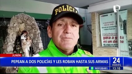 Junín: Policías son "pepeados" y les roban hasta sus armas