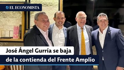 José Ángel Gurría se baja de la contienda del Frente Amplio; elaborará proyecto de cambio