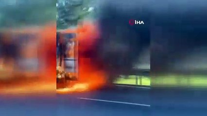 Ankara'da korkutan servis yangını