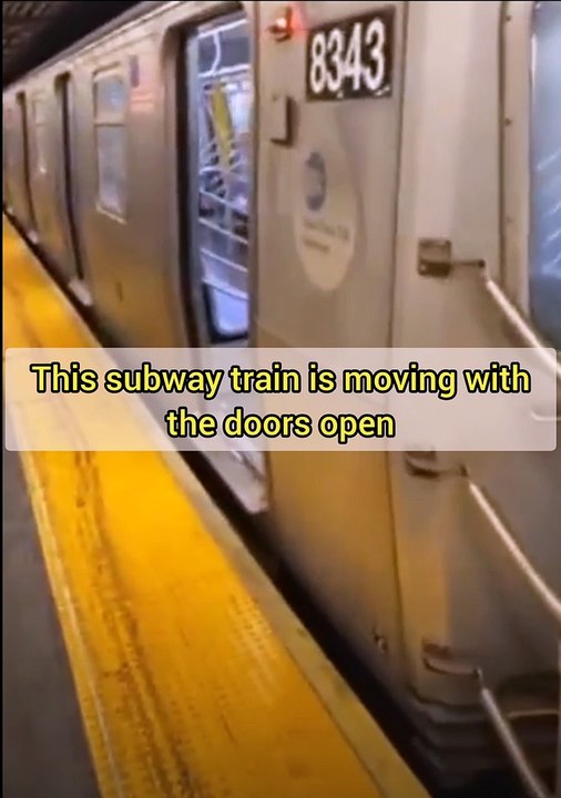 Train moving while doors are still open