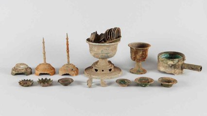 경주 흥륜사 터 부근에서 고려 청동 공양구 발견 / YTN