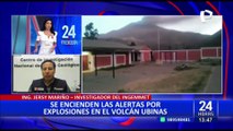 Ingemmet recomienda la evacuación de pobladores tras explosión del volcán Ubinas