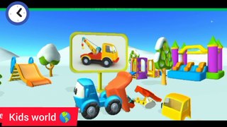 Gaming video | creative video | video for kids | Car toy - Learn Color with Tractor, fire truck, excavator, crane, concrete mixer truck Toy for kids