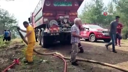 Incendie de forêt à Osmaniye： Les équipages interviennent depuis les airs et depuis la terre