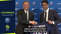 New PSG boss Enrique 'loves' the pressure of winning the Champions League