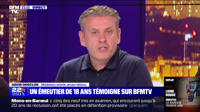 Émeutes: Justice doit être faite mais il faut aussi apporter réponse à leurs questions , pour David Desclos (médiateur, artiste et ancien détenu)