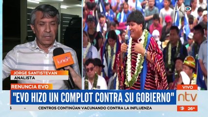 Analista Jorge Santiestevan señala que renuncia de Evo fue ''complot''