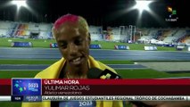 La atleta Yulimar Rojas logra un nuevo récord centroamericano y lo dedica al pueblo de Venezuela
