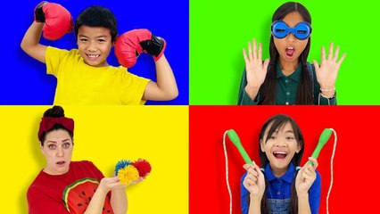 Color Challenge Game Show Can They Win Their Favorite Color Zone