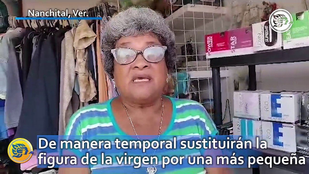 De manera temporal sustituirán la figura de la virgen por una más pequeña