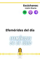 EFEMÉRIDES JUEVES 06 JUNIO 2023