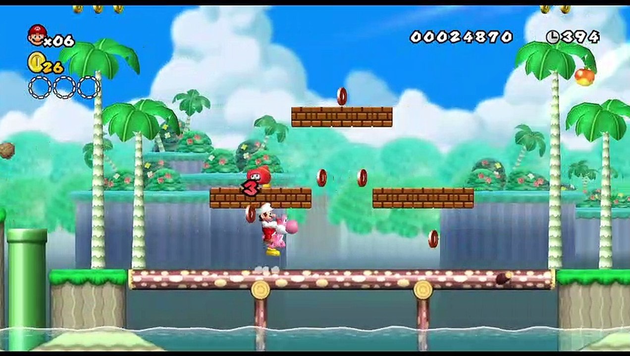 Newer Super Mario Bros. Wii online multiplayer wii Vidéo Dailymotion
